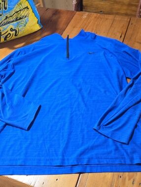 Nike Royal Blue Long-Sleeve Half-Zip Pullover Sz Xl